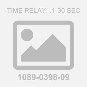 Time Relay: .1-30 Sec